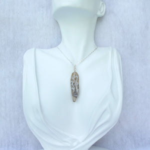 Agate Druzy Slice Necklace