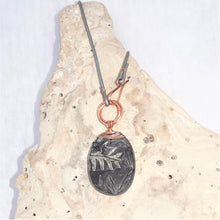 Load image into Gallery viewer, Pteridophyte Fossil Necklace (Large, Double Sided) - 300 Million Yrs Old
