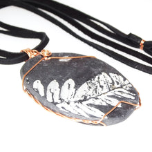 Load image into Gallery viewer, Pteridophyte Fossil Necklace (X-Large) - 300 Million Yrs Old