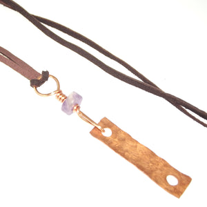 Copper & Amethyst Necklace