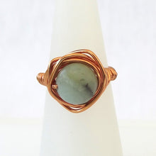 Load image into Gallery viewer, Ring, Size 4 - Amazonite &amp; Copper