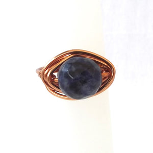 Ring, Size 2.25 - Lapis & Copper