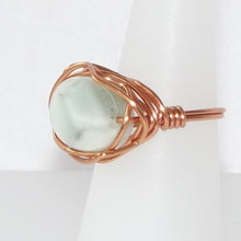 Load image into Gallery viewer, Ring, Size 5.75 - Marble &amp; Copper