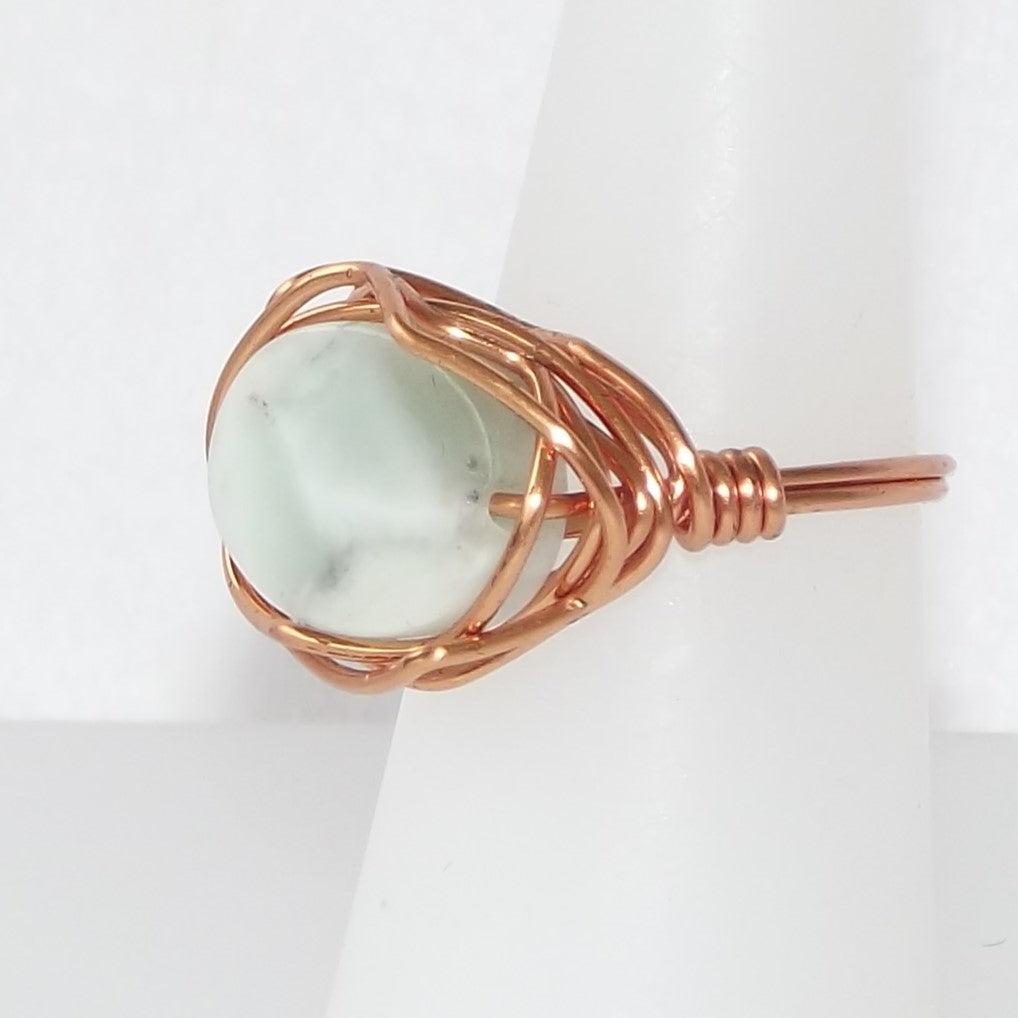 Ring, Size 5.75 - Marble & Copper