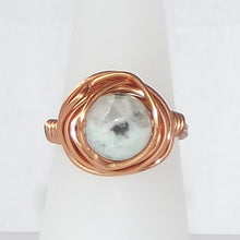 Load image into Gallery viewer, Ring, Size 5 - Leopard Jasper &amp; Copper