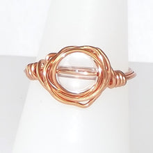 Load image into Gallery viewer, Ring, Size 8.5 - Clear Quartz &amp; Copper
