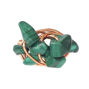 Ring, Size 5.75 - Malachite & Copper