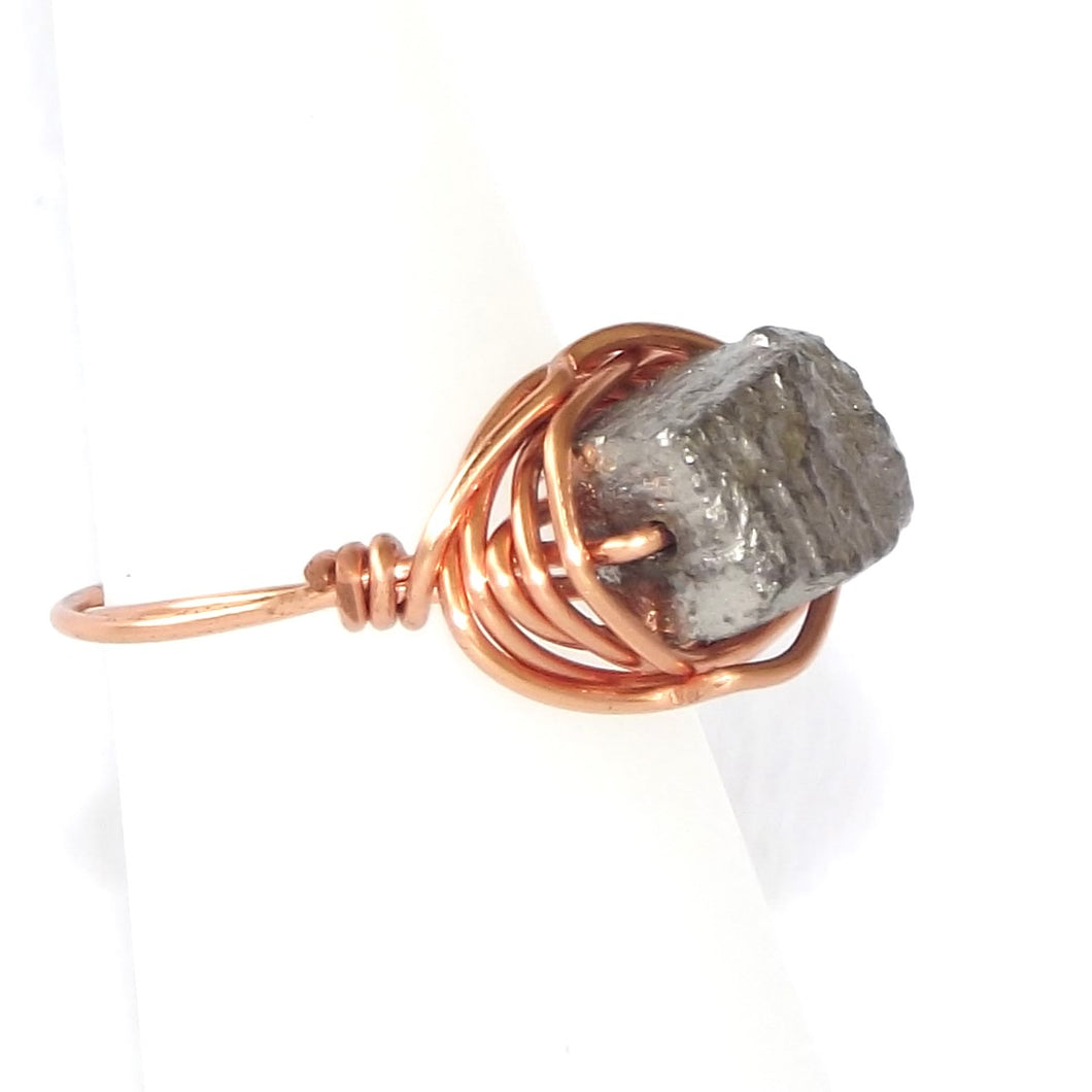 Ring, Size 5.5 - Magnetite & Copper