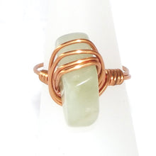 Load image into Gallery viewer, Ring, Size 5.5 - Calcite &amp; Copper