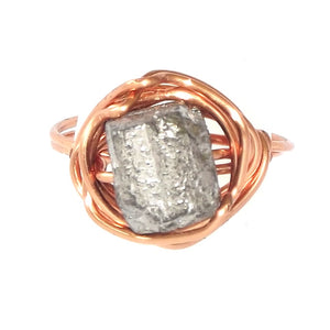 Ring, Size 4.5 - Magnetite & Copper