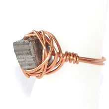 Load image into Gallery viewer, Ring, Size 5.5 - Magnetite &amp; Copper