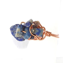 Load image into Gallery viewer, Sodalite &amp; Copper Ring - size 6.25