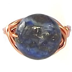 Ring, Size 6 - Lapis & Copper