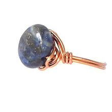 Load image into Gallery viewer, Ring, Size 6 - Lapis &amp; Copper