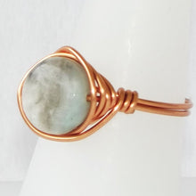 Load image into Gallery viewer, Ring, Size 7.5 - Amazonite &amp; Copper