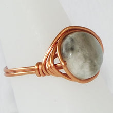 Load image into Gallery viewer, Ring, Size 7.5 - Amazonite &amp; Copper
