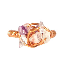 Load image into Gallery viewer, Ring, Size 6 - Mixed Quartz &amp; Copper