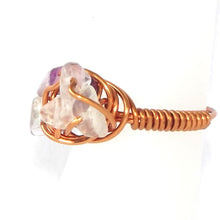 Load image into Gallery viewer, Ring, Size 6 - Mixed Quartz &amp; Copper