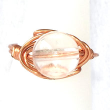 Load image into Gallery viewer, Ring, Size 7 - Clear Quartz &amp; Copper