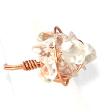 Load image into Gallery viewer, Ring, Size 6.75 - Clear Quartz &amp; Copper