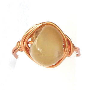 Ring, Size 7 - Carnelian & Copper