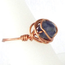 Load image into Gallery viewer, Ring, Size 8.25 - Lapis &amp; Copper
