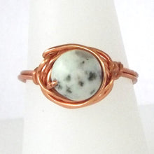 Load image into Gallery viewer, Ring, Size 8.5 - Leopard Jasper &amp; Copper