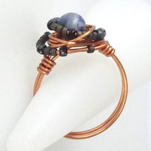 Load image into Gallery viewer, Ring, Size 10 - Lapis &amp; Copper