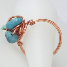Load image into Gallery viewer, Ring, Size 8.5 - Turquoise &amp; Copper