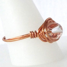 Load image into Gallery viewer, Ring, Size 9.75 - Clear Quartz &amp; Copper
