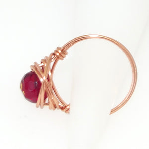 Ring, Size 7.75 - Copy of Garnet & Copper