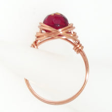 Load image into Gallery viewer, Ring, Size 7.75 - Copy of Garnet &amp; Copper