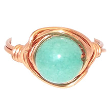 Load image into Gallery viewer, Ring, Size 5 - Amazonite &amp; Copper