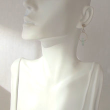 Load image into Gallery viewer, Aqua Sea Glass Earrings