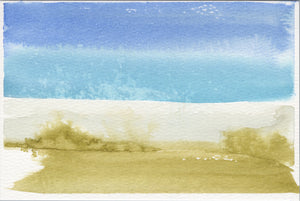 Watercolor Original:  Water Sky Series (small)
