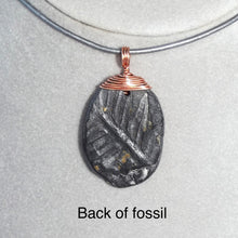 Load image into Gallery viewer, Pteridophyte Fossil Necklace (Small) - 300 Million Yrs Old