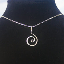 Load image into Gallery viewer, Hammered Swirl - Sterling Necklace