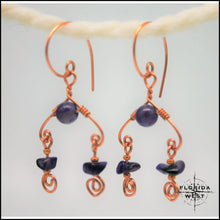 Load image into Gallery viewer, Amethyst Chandelier Earrings - Jewelry Hand Made