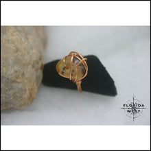 Load image into Gallery viewer, Copper &amp; Amber Handmade Ring - Jewelry Hand Made